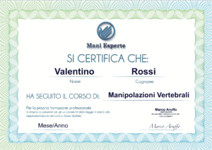 Att manipolazioni vertebrali