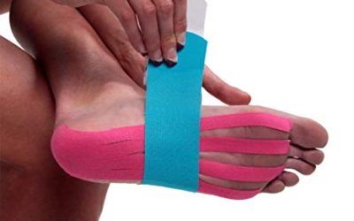 Kinesio taping caviglia
